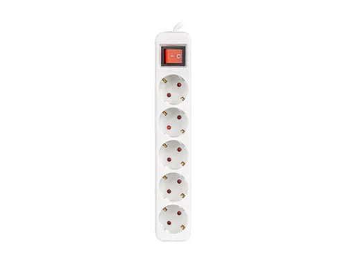 Lanberg Base Múltiple 1,5m 5 Salidas AC Interior Blanco