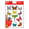 Apli Gomets Temáticos Realistas Mariposas - 24 Unidades - Adhesivo Removible