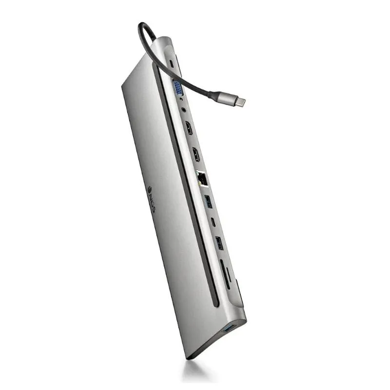 Ngs Hub Wonderdock12 Type C 12 En 1 Aluminio