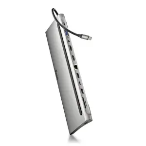 NGS Adaptador Multipuerto USB-C 12 en 1 - HDMI, SD/TF, LAN, PD 60W, 3xUSB 3.0