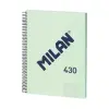 Milan Cuaderno A4 80H Papel 95g Cuadriculado 5x5mm Tapa Dura Verde