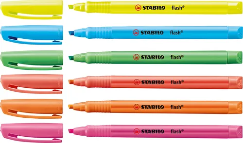 Stabilo Marcador Fluorescente Flash Verde Caja 10 Unidades