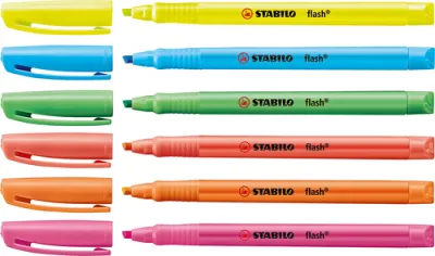 Stabilo Marcador Fluorescente Flash Naranja Caja 10 Ud