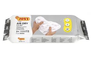 Jovi Air Dry Pasta para Modelar 1000gr - Endurecible al Aire - Color Blanco