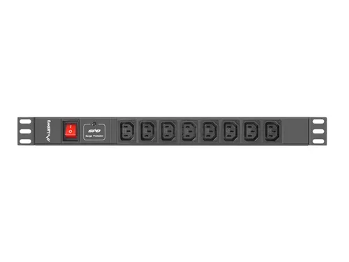 Lanberg Pdu-08I-0200-C20-Bk Unidad De Distribución De Energía (Pdu) 8 Salidas Ac 1U Negro