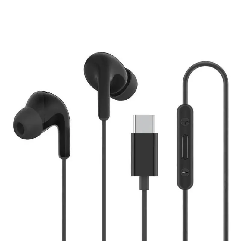 Xiaomi Earphones Type-C con Micrófono Negro - Audio de Calidad Superior