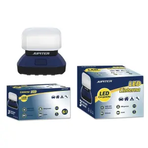 Jupiter Linterna LED CREE-XPE 150lm, 3 Intensidades, Resistencia IPX4, Azul/Negro