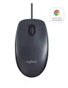 Logitech B100 Ratón USB 800dpi Ambidiestro con Cable de 1.80m