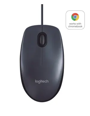 Logitech B100 Ratón USB 800dpi - Uso Ambidiestro - Cable 1.80m