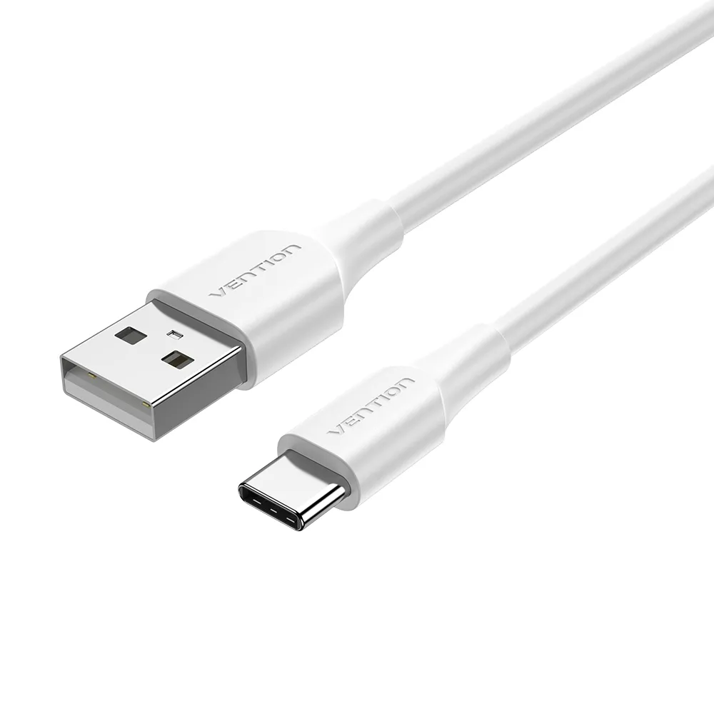 Vention Cable USB-A Macho a USB-C Macho - 2m - 3A - 60W - 480Mbps - Color Blanco