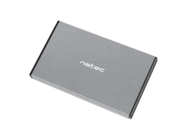 Natec Rhino GO Caja Externa HDD/SSD SATA 2.5" USB 3.0 Hasta 4TB Plug and Play Gris