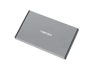 Natec Rhino GO Caja Externa HDD/SSD SATA 2.5" USB 3.0 Hasta 4TB Plug and Play Gris