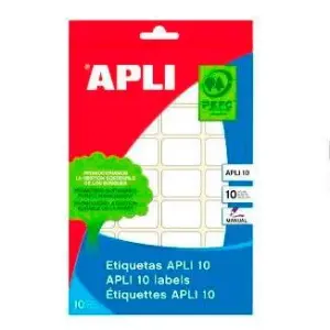 Apli Etiquetas Adhesivas 20X50mm Escritura Manual C/Romos 15X10H Blancas