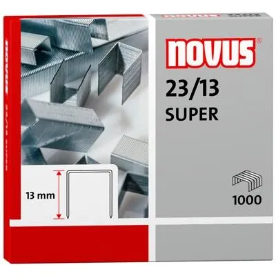 Novus Grapas Super 23/13 Para Grapadoras De Gruesos Caja 1000 Ud