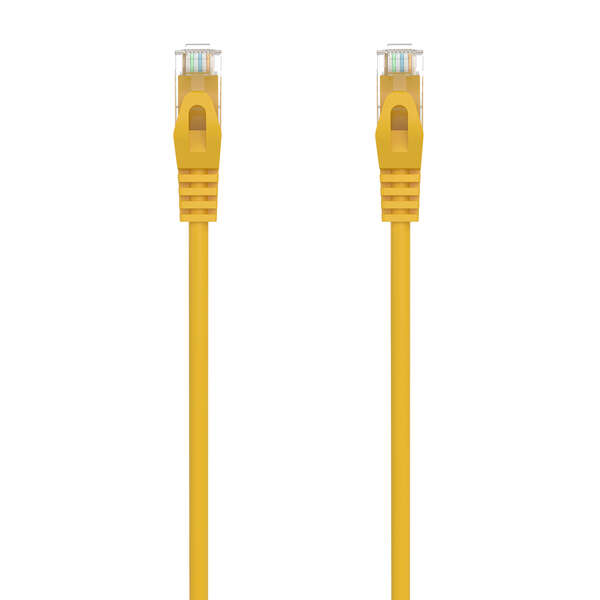 Aisens Cable De Red Latiguillo Rj45 Lszh Cat.6A 500 Mhz Utp Awg24 - 0.25M - Libre De Halogenos - 10 Gigabit/S - Color Amarillo