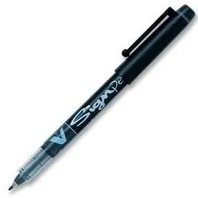 Pilot Roller Tinta Líquida Vsign Pen Punta De Fibra 2.0Mm Negro