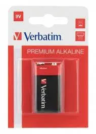 Verbatim Pilas Alcalinas 9V 6LR61 - Pack 1 Unidad