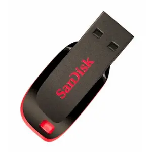 SanDisk Cruzer Blade Memoria USB 2.0 32GB Ultra Compacta Negro/Rojo