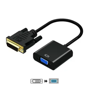 Aisens Conversor DVI-D a VGA 24+1/M-HDB15 10cm Color Negro