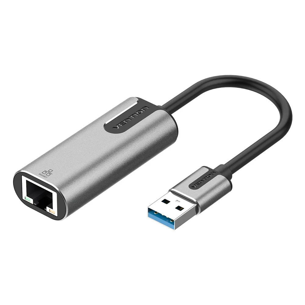 Vention Adaptador USB 3.0 a RJ45 1000Mbps - 0.15m - Color Gris
