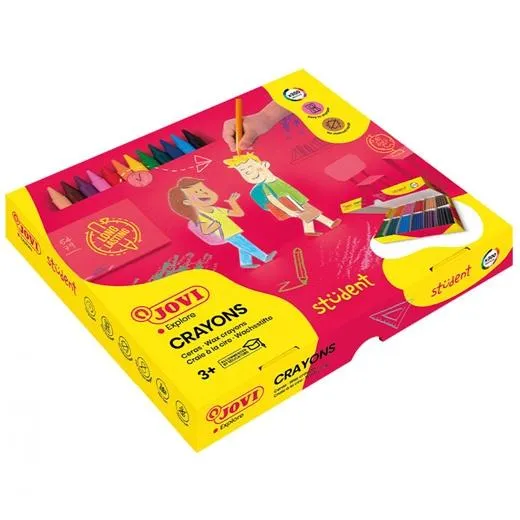 Jovi Crayones Plásticos Estudiantes Surtidos Caja Económica 300 Unidades