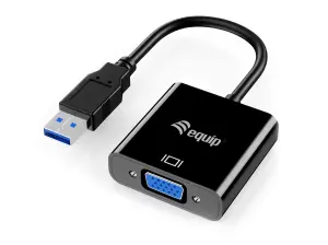 ADAPTADOR USB 3.0 A VGA EQUIP 1920 X 1080 60HZ - Alta Calidad