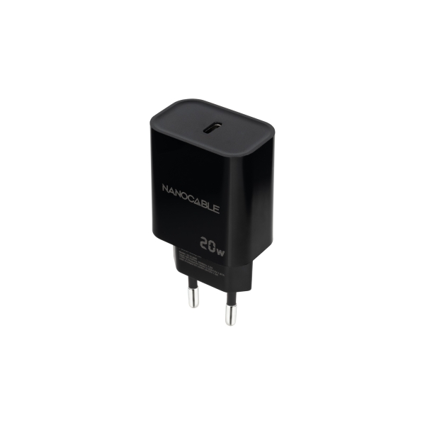 Nanocable Cargador De Pared Usb-C/Pd 20W - Color Negro