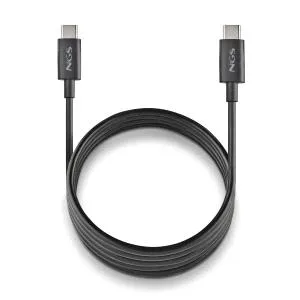 NGS Cable USB-C a USB-C 1M 60W Negro USB 2.0