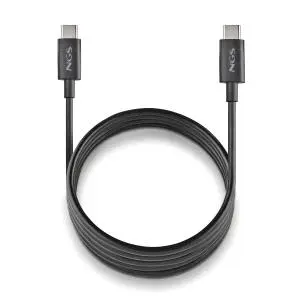 NGS Cable USB-C a USB-C 1M 60W Negro USB 2.0