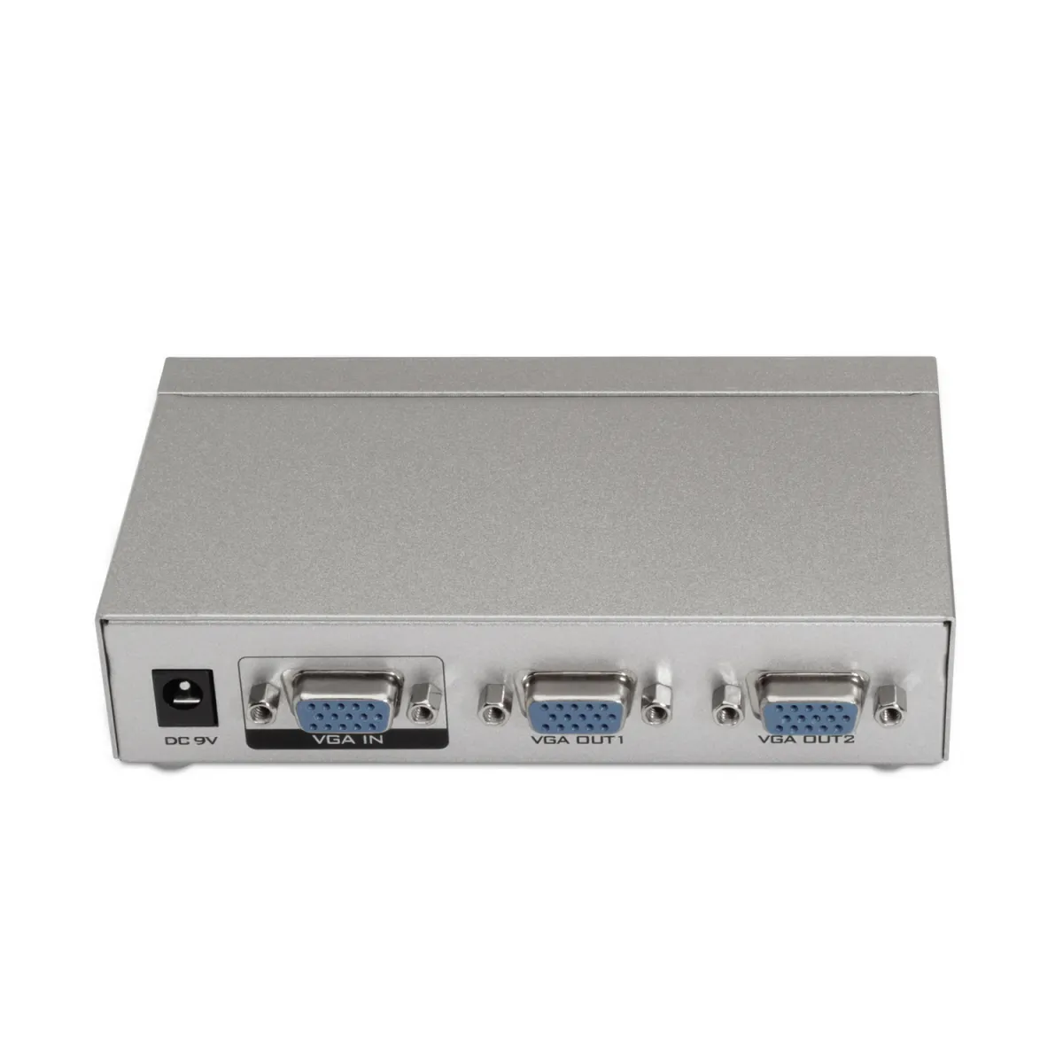 Aisens Duplicador SVGA para 2 Monitores con Alimentación - Color Plata