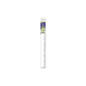 Bismark Regla Milimetrada 40cm - Fabricada en Plastico - Ideal para Colegio - Transparente