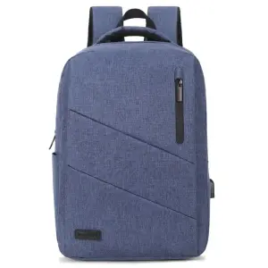 SUBBLIM City Backpack Mochila Para Portátil 15.6", Poliéster Oxford, Azul