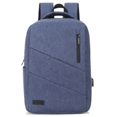 SUBBLIM City Backpack Mochila Para Portátil 15.6", Poliéster Oxford, Azul