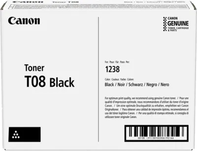 Canon T08 Cartucho de Tóner Original Negro