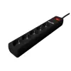 Gembird Base Múltiple 1,5 M 5 Salidas AC Interior Negro