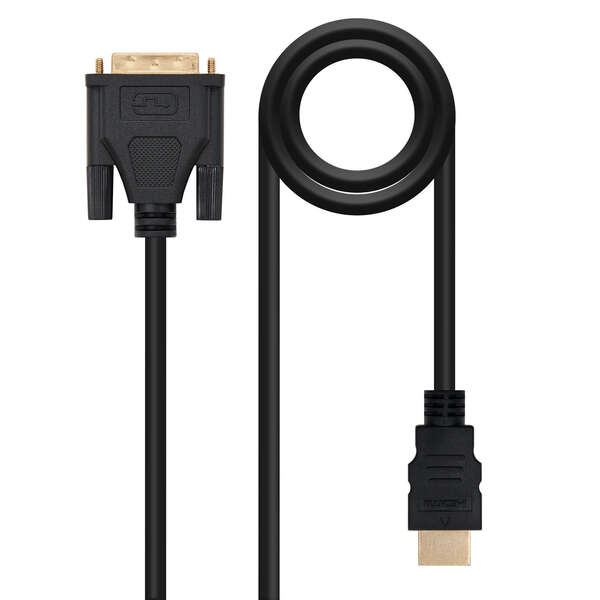 Nanocable Cable Dvi 18+1 Macho A Hdmi Macho 1.80M - Color Negro