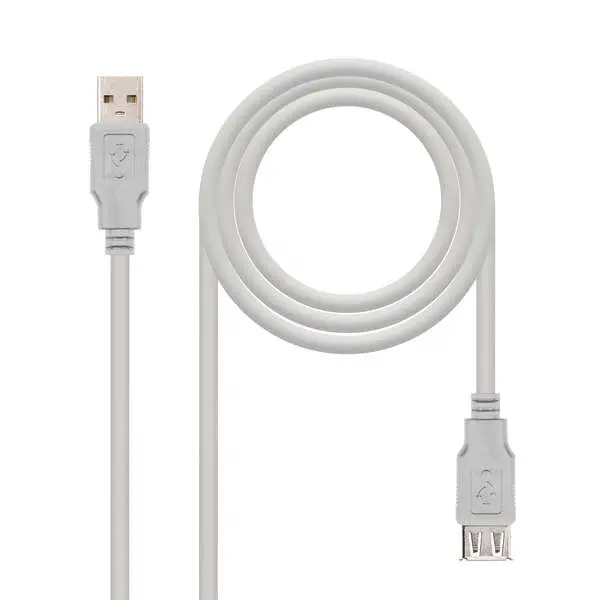 Nanocable Cable Prolongador Usb-A 2.0 Macho A Usb-A Hembra 1.80M