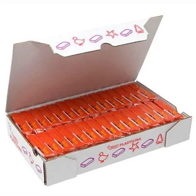 Jovi Plastilina School Pastilla 50Gr Naranja Caja 30 Ud