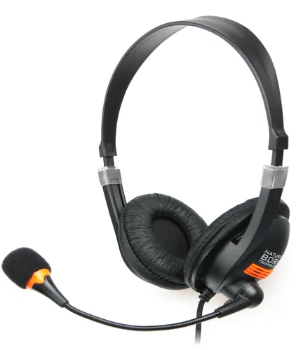Natec Drone Auriculares Alámbrico Diadema Llamadas/Música Negro, Naranja