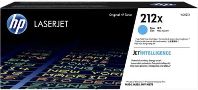 HP Toner Cian 212X para LaserJet Enterprise M554, M555, M578