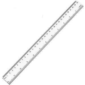 Molin Regla Escolar Transparente 30cm - Precisión y Estilo