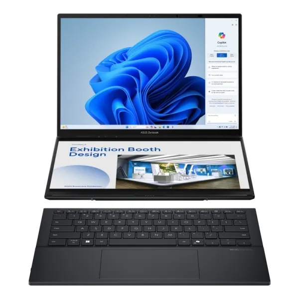 Asus Zenbook Duo Oled Portatil 14" Tactil Intel Core Ultra 7 255H - 32Gb - 1Tb Ssd - Windows 11 Home - Color Gris - Teclado Qwerty (Es)