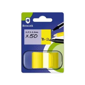 Bismark Dispensador Con 50 Marcadores Reposicionables 44 x 25mm Color Amarillo