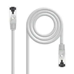 Nanocable Cable Red Latiguillo Cat.8.1 2Ghz LSZH SSTP AWG26 - Longitud 0.30m - Color Gris