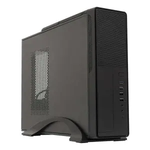 UNYKA Caja MicroATX Slim MATX 2010SE Frontal Micro Perforado USB Type-C con Fuente SFX 450W