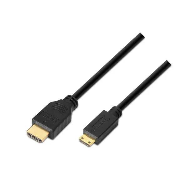 Aisens Cable Hdmi A Mini Hdmi Alta Velocidad / Hec - A Macho-C/Macho - 3.0M - Compatibilidad 3D Y Ethernet - Color Negro