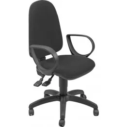 UNISIT SILLA ADMINISTRATIVA SINCRO TEAM NEGRA REPOSABRAZOS FIJOS