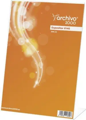 Archivo 2000 Expositor Sobremesa Premium L DIN A4 Vertical 3 mm 95x210x305 mm