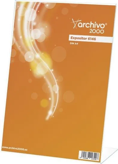 Archivo 2000 Expositor Sobremesa Premium L DIN A4 Vertical 3 mm 95x210x305 mm