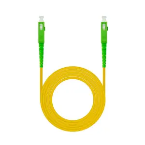 Nanocable Cable Fibra SC/APC LSZH Amarillo 1m